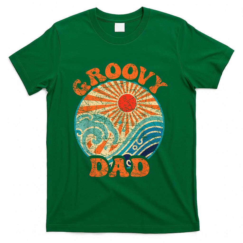 Retro Nostalgia - Groovy Dad 70s Aesthetic Nostalgia 1970's Retro Dad T-Shirt