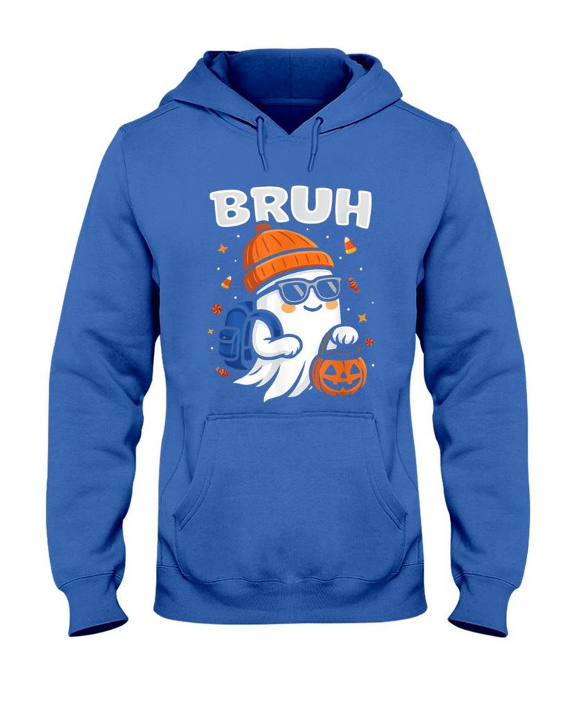 Bruh Ghost Halloween Trick Or Treat Tee Boys Kids Teachers T-Shirt