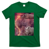 Retro Nostalgia - Three Rhino Moon Lover Funny Obsessed 90s Retro Nostalgia T-Shirt