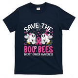 Save The Boobees Boo Bees Breast Cancer Halloween Women Girl T-Shirt