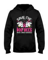 Save The Boobees Boo Bees Breast Cancer Halloween Women Girl T-Shirt