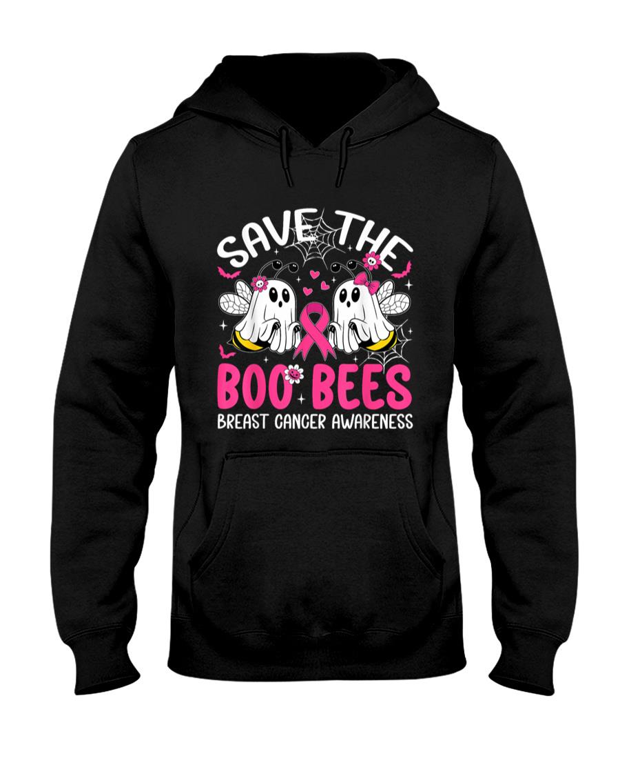Save The Boobees Boo Bees Breast Cancer Halloween Women Girl T-Shirt
