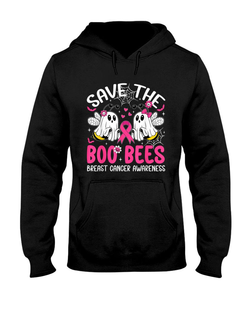 Save The Boobees Boo Bees Breast Cancer Halloween Women Girl T-Shirt