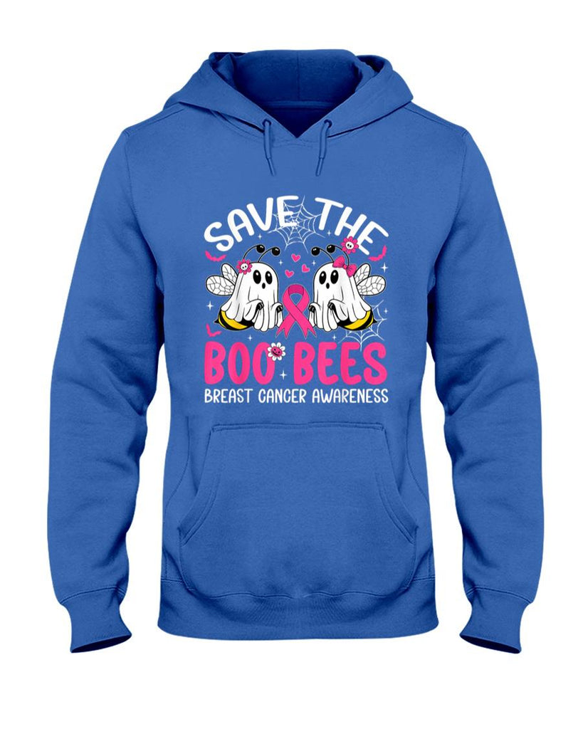 Save The Boobees Boo Bees Breast Cancer Halloween Women Girl T-Shirt