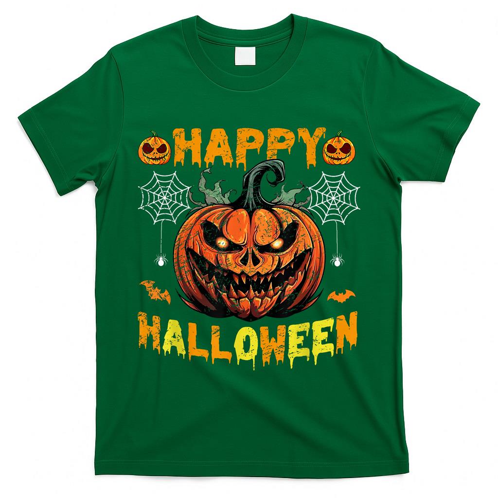 Funny Halloween Trick Or Treat Pumpkin Happy Halloween 2025 T-Shirt