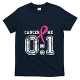 Cancer 0 Me 1 Breast Cancer Awareness Survivor Gift T-Shirt