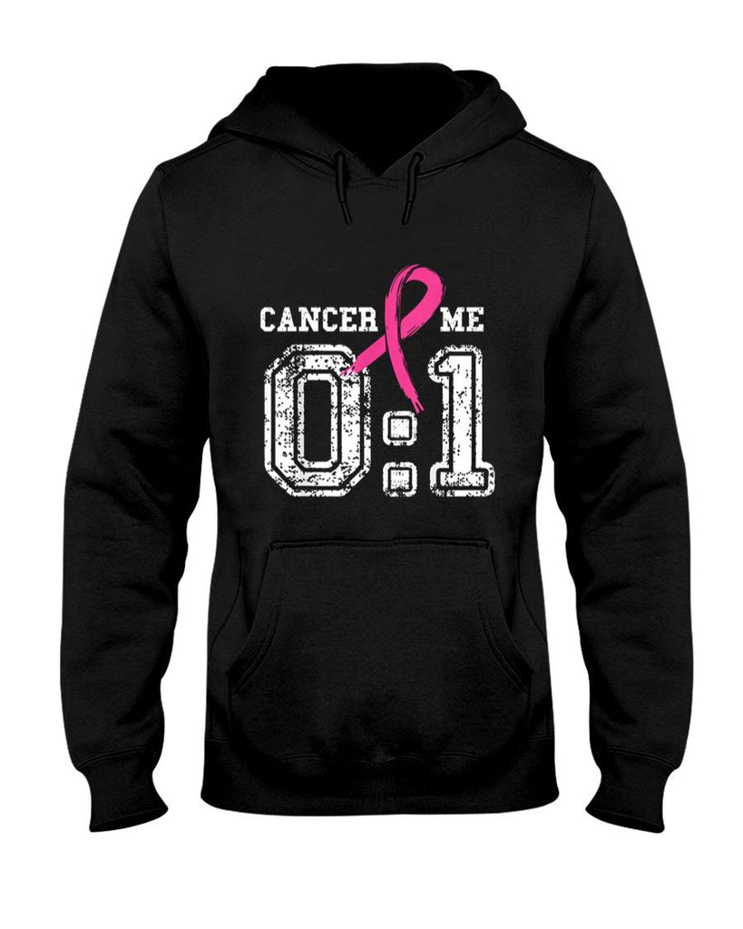 Cancer 0 Me 1 Breast Cancer Awareness Survivor Gift T-Shirt