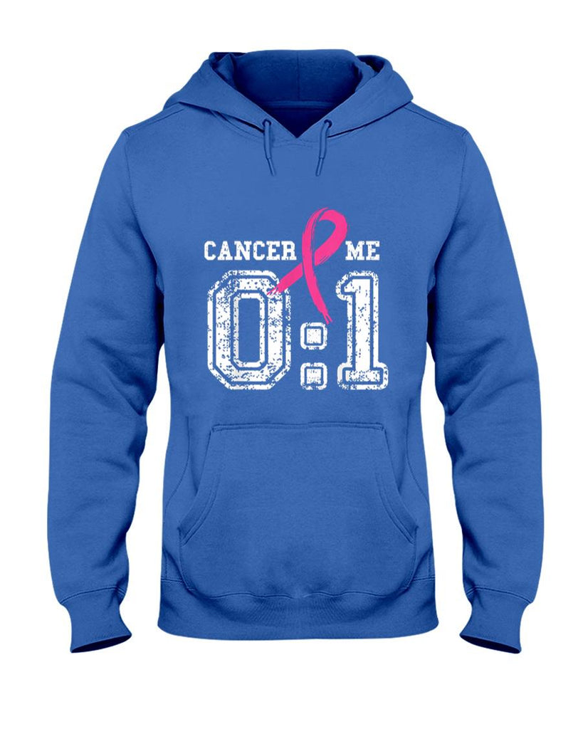 Cancer 0 Me 1 Breast Cancer Awareness Survivor Gift T-Shirt