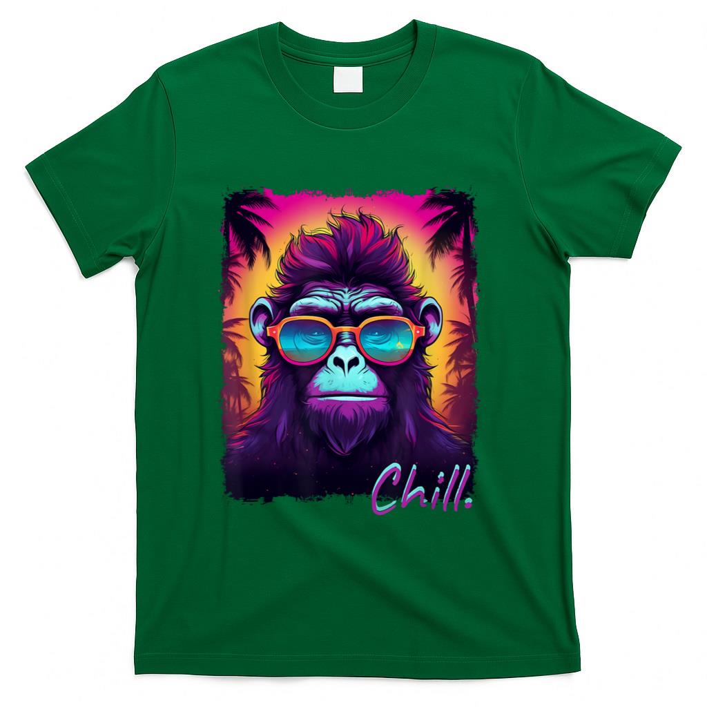Retro Nostalgia - Retro Groovy Ape sunglass  Synthwave Retro  Nostalgia T-Shirt