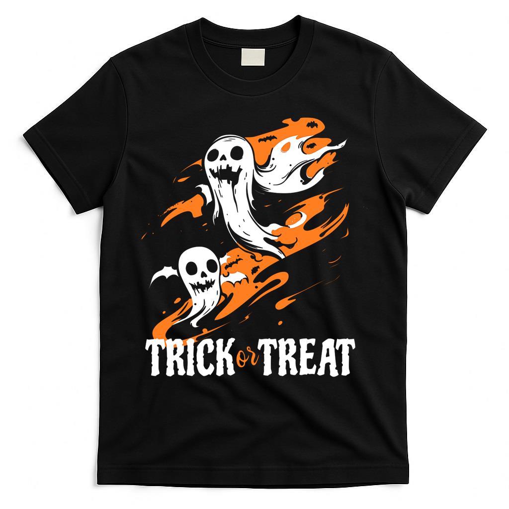 Trick or Treat Ghost Costume - Spooky V-Neck  Style 2 T-Shirt