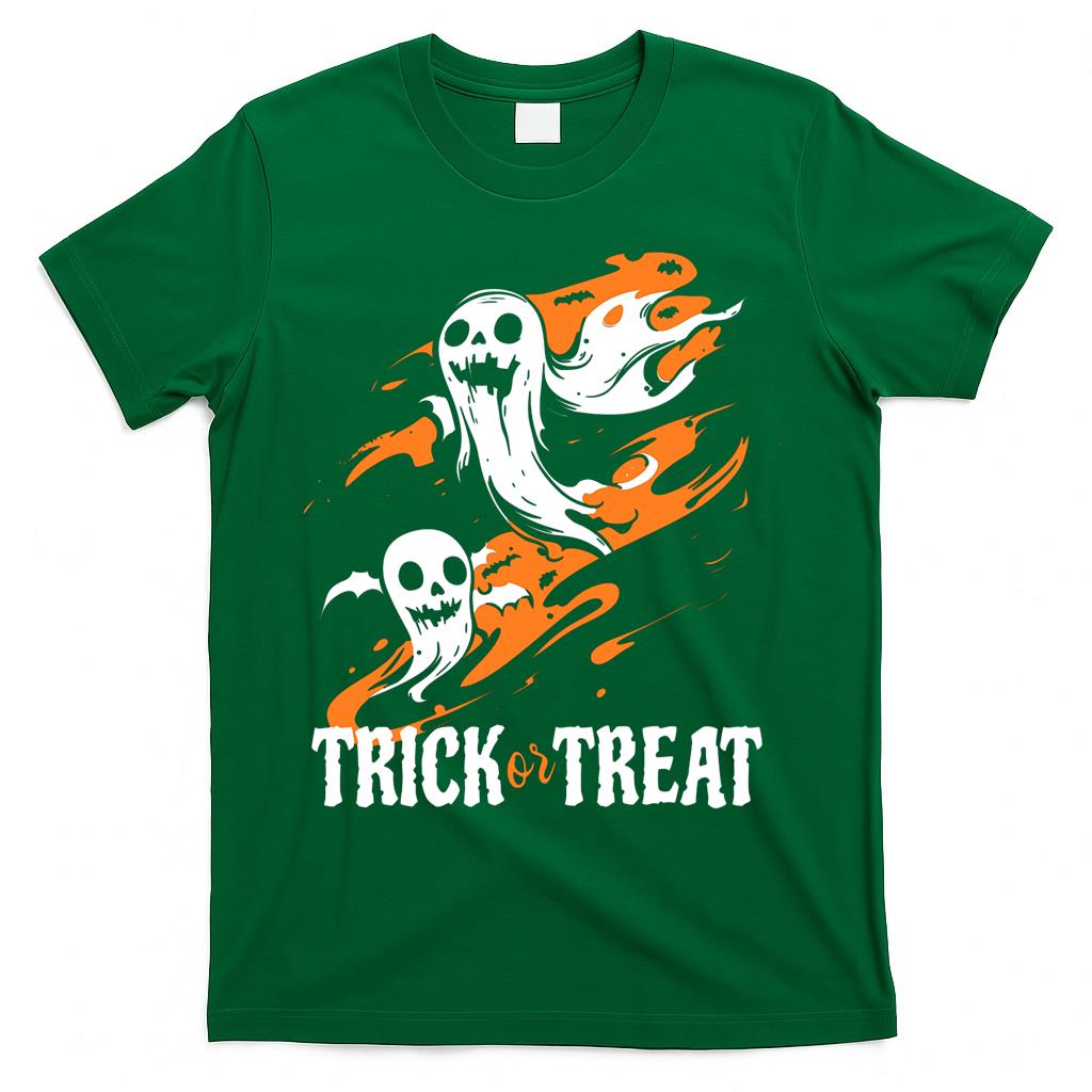 Trick or Treat Ghost Costume - Spooky V-Neck  Style 2 T-Shirt
