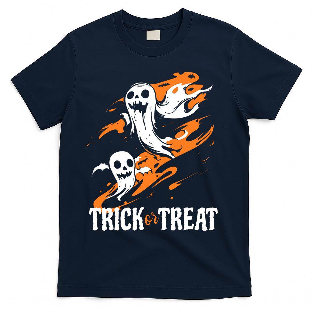Trick or Treat Ghost Costume - Spooky V-Neck  Style 2 T-Shirt