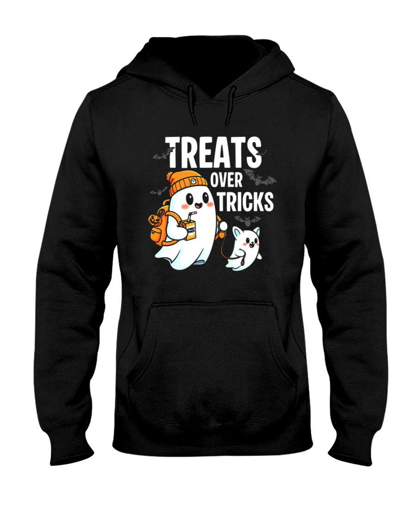 Treats Over Tricks - Cute Ghost Halloween - Trick or Treat Classic T-Shirt