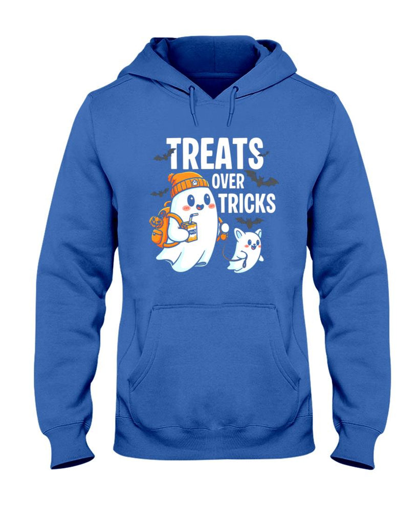 Treats Over Tricks - Cute Ghost Halloween - Trick or Treat Classic T-Shirt
