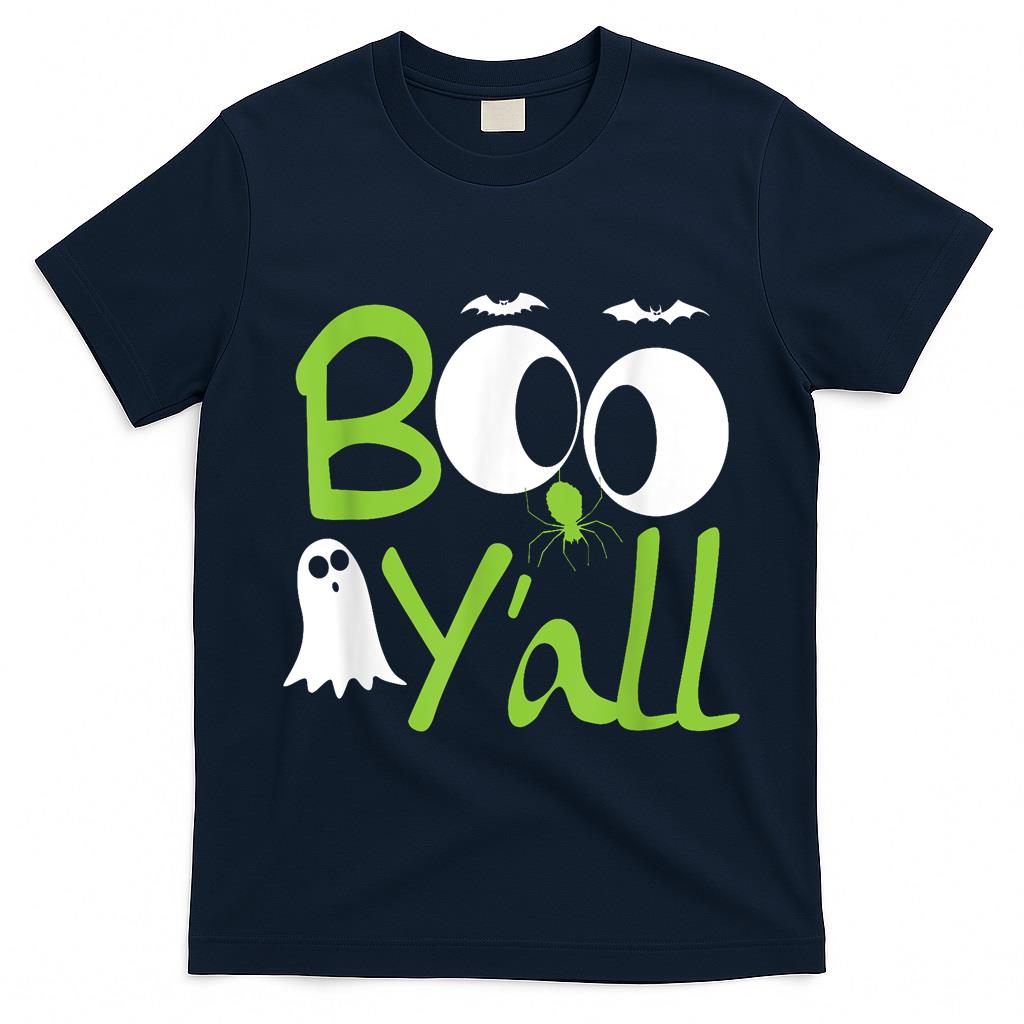 Boo Yall Funny Halloween Trick-or-Treat  Ghost Tee T-Shirt