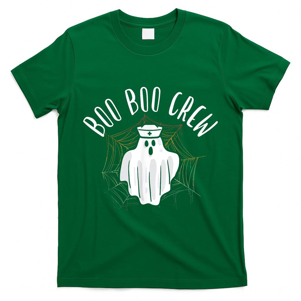 Boo Crew Funny Halloween Nurse Spooky Trick Or Treat T-Shirt