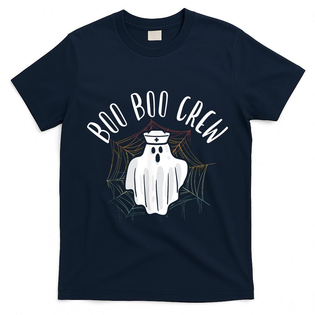 Boo Crew Funny Halloween Nurse Spooky Trick Or Treat T-Shirt