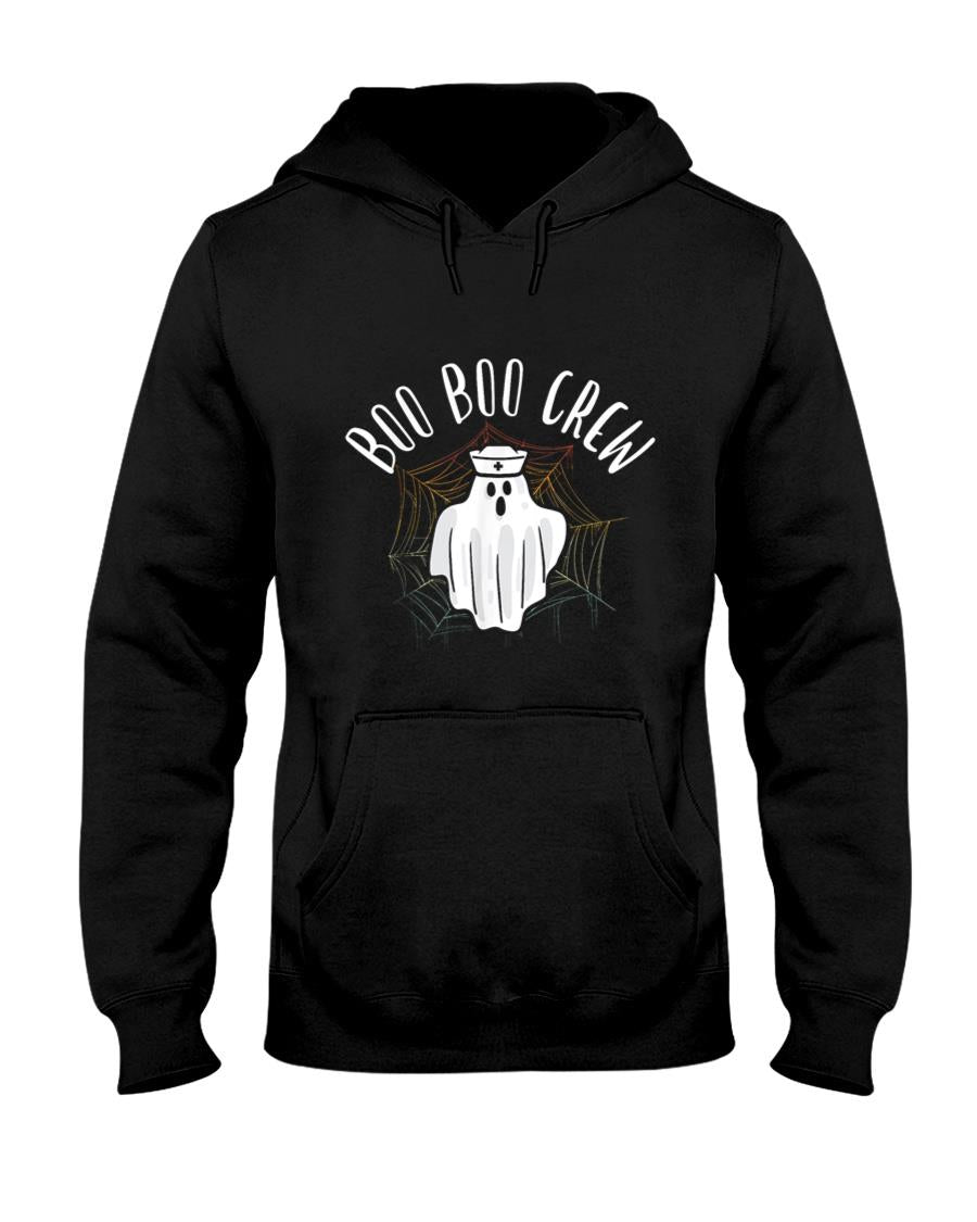 Boo Crew Funny Halloween Nurse Spooky Trick Or Treat T-Shirt