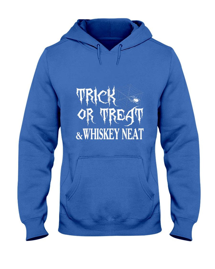 Funny Halloween Gifts Trick Or Treat And Whiskey Neat T-Shirt