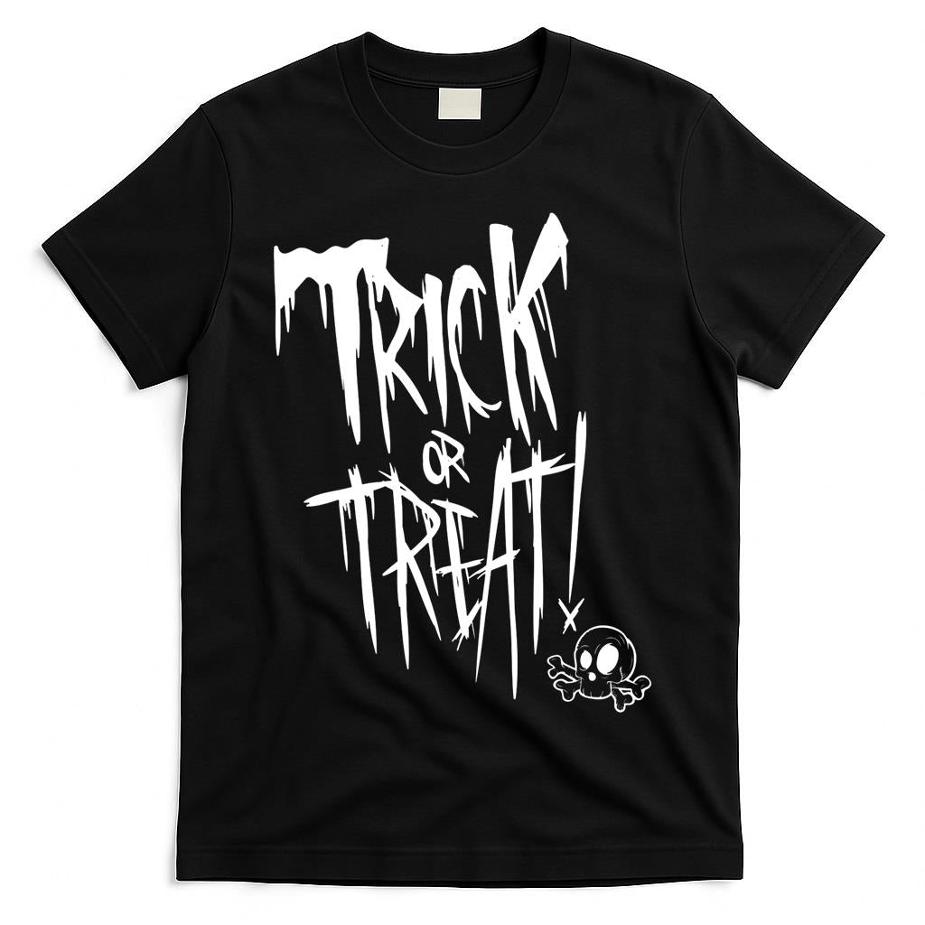 Creepy Goth Trick Or Treat with Skull Essential T-Shirt
