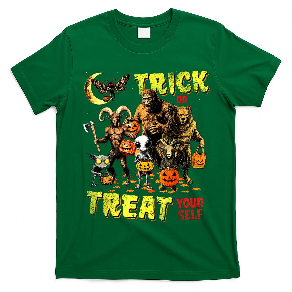 Trick Or Treat Yourself Cryptid Bigfoot Dogman Halloween Classic T-Shirt