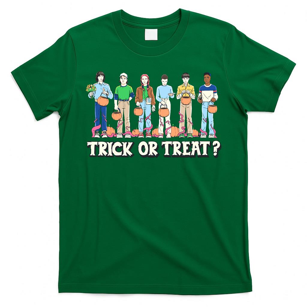 Stranger Things Halloween Trick Or Treat Main Characters Essential T-Shirt