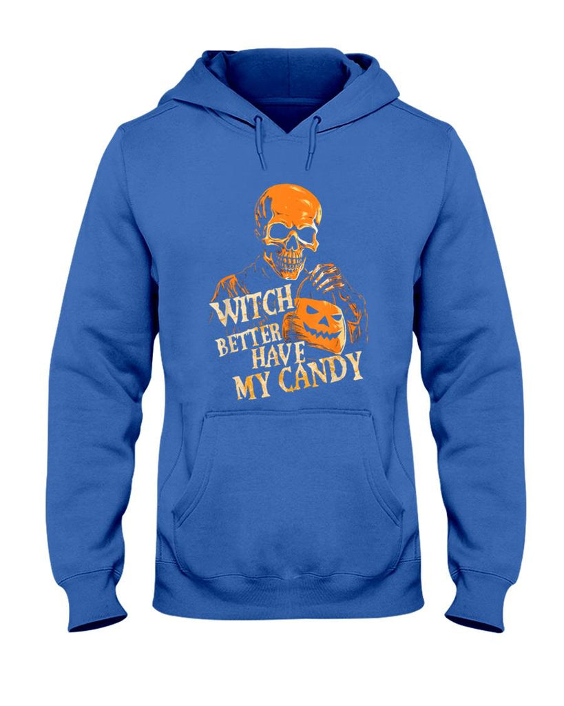 Witch Better Have My Candy Halloween Skull Trick Or Treating T-Shirt