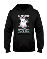in October We Wear Green Teal Pink Metastatic Breast Cancer T-Shirt