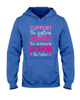 Breast Cancer Support Admire Honor Breast Cancer Awareness T-Shirt