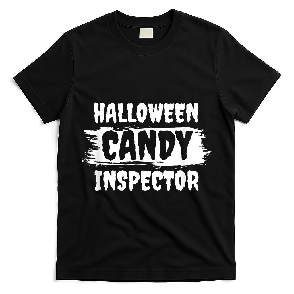 Halloween Candy Inspector Funny Parent Trick or Treat T-Shirt