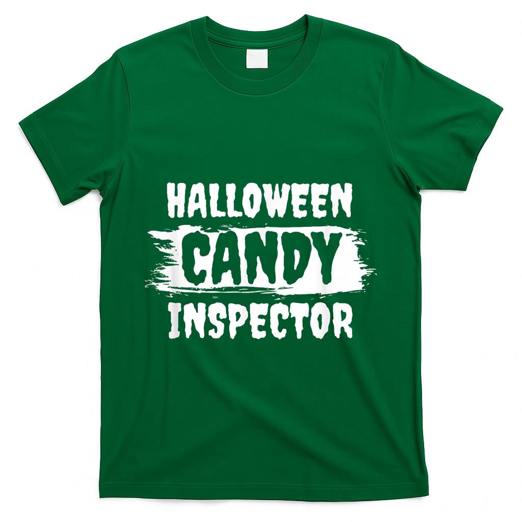 Halloween Candy Inspector Funny Parent Trick or Treat T-Shirt