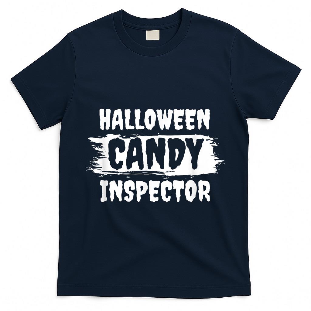 Halloween Candy Inspector Funny Parent Trick or Treat T-Shirt