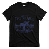 Retro Nostalgia - Vintage Maine Retro State Parks US Travel Hiking Graphic T-Shirt