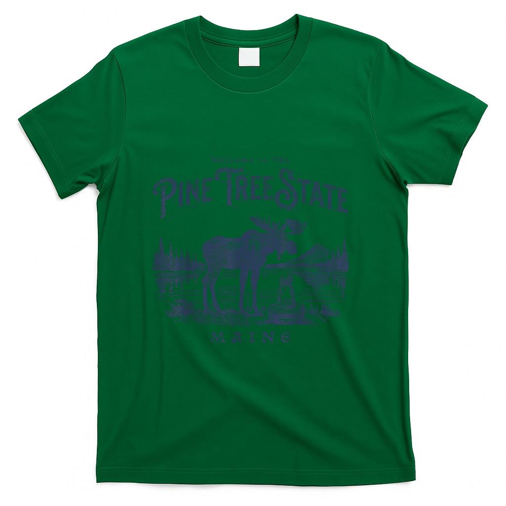 Retro Nostalgia - Vintage Maine Retro State Parks US Travel Hiking Graphic T-Shirt