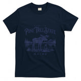 Retro Nostalgia - Vintage Maine Retro State Parks US Travel Hiking Graphic T-Shirt
