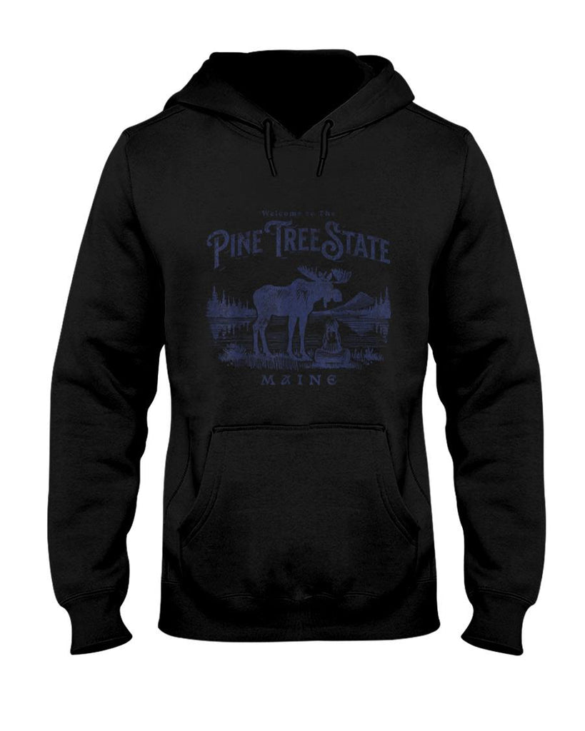 Retro Nostalgia - Vintage Maine Retro State Parks US Travel Hiking Graphic T-Shirt