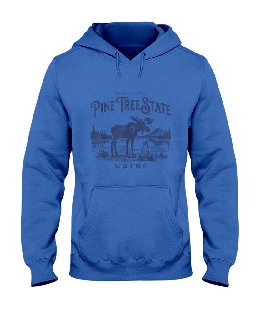 Retro Nostalgia - Vintage Maine Retro State Parks US Travel Hiking Graphic T-Shirt