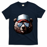 Papa Bear Face Fathers Day Daddy Bear T-Shirt