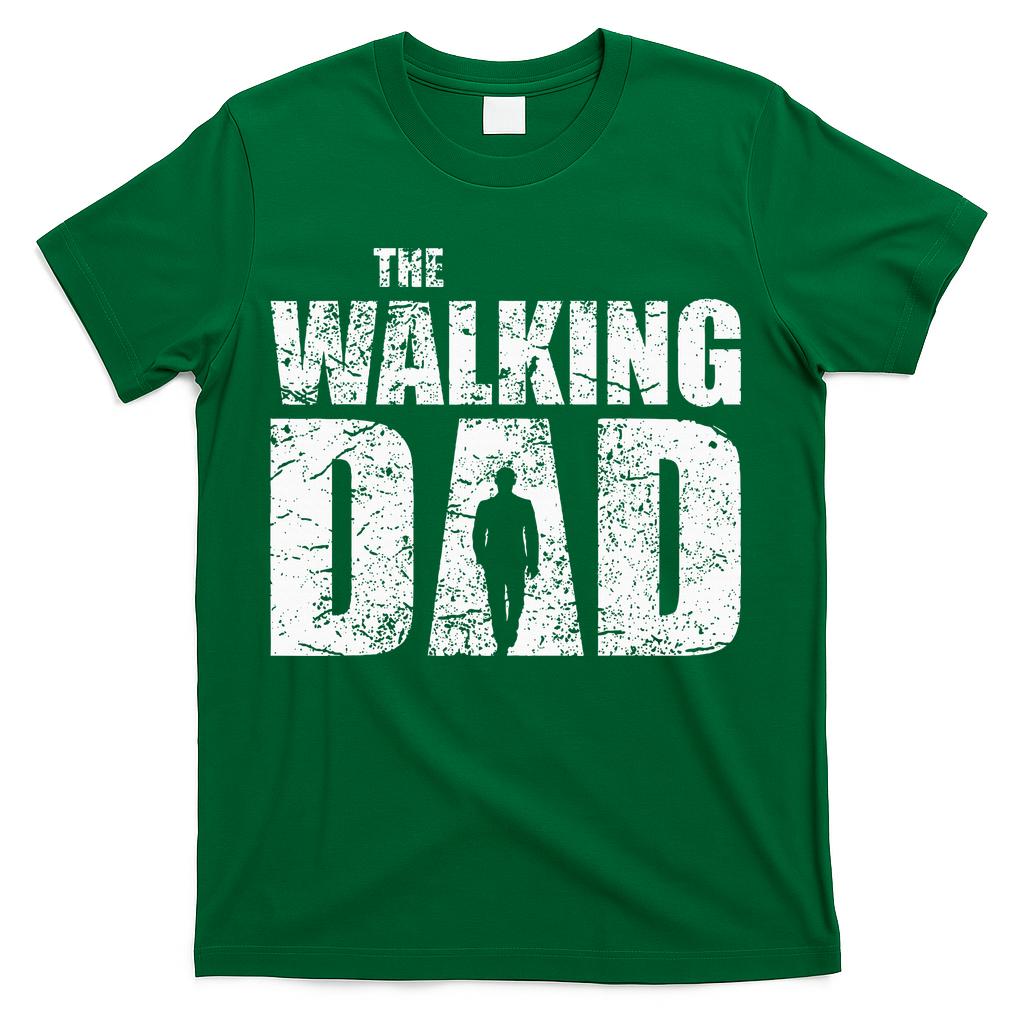 The Walking Dad Father Gifts Man Dead Retro Vintage Fun T-Shirt