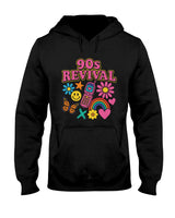 Retro Nostalgia - Y2K 90s Revival Retro Nostalgia Rainbow Butterfly Flower Premium T-Shirt
