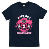 Pink Out Tackle Breast Cancer Awareness American Football T-Shirt_2