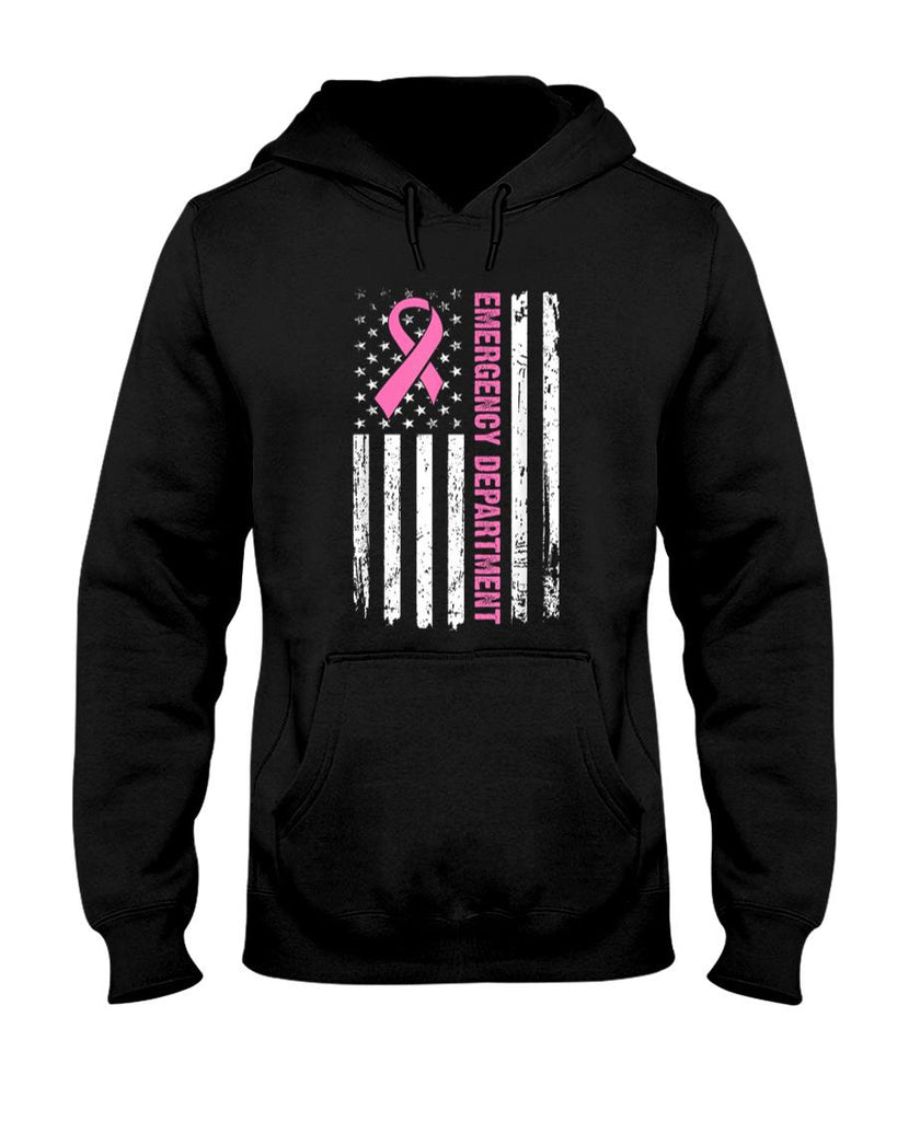 Emergency Department Breast Cancer Awareness Nursing Nurse T-Shirt