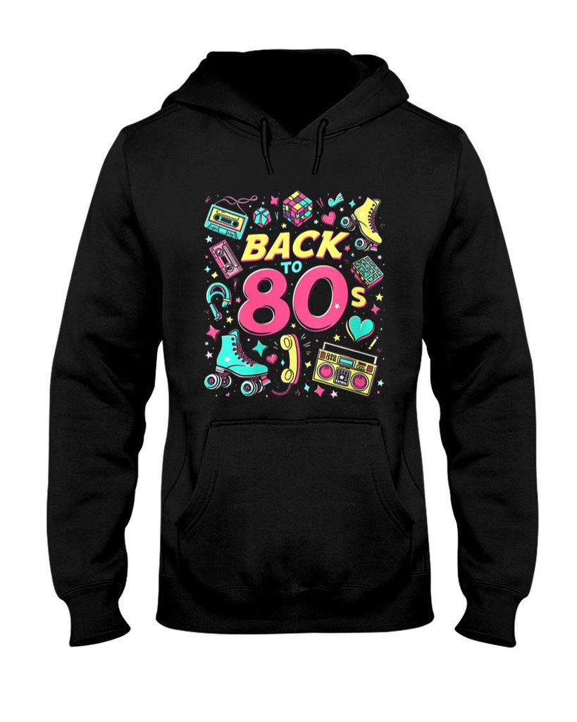 Retro Nostalgia - Womens BACK TO 80s Retro Nostalgia T-Shirt