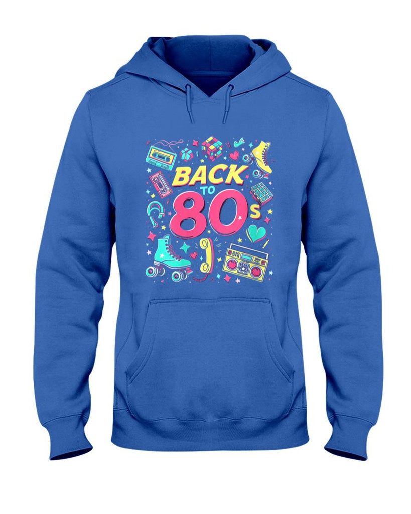 Retro Nostalgia - Womens BACK TO 80s Retro Nostalgia T-Shirt