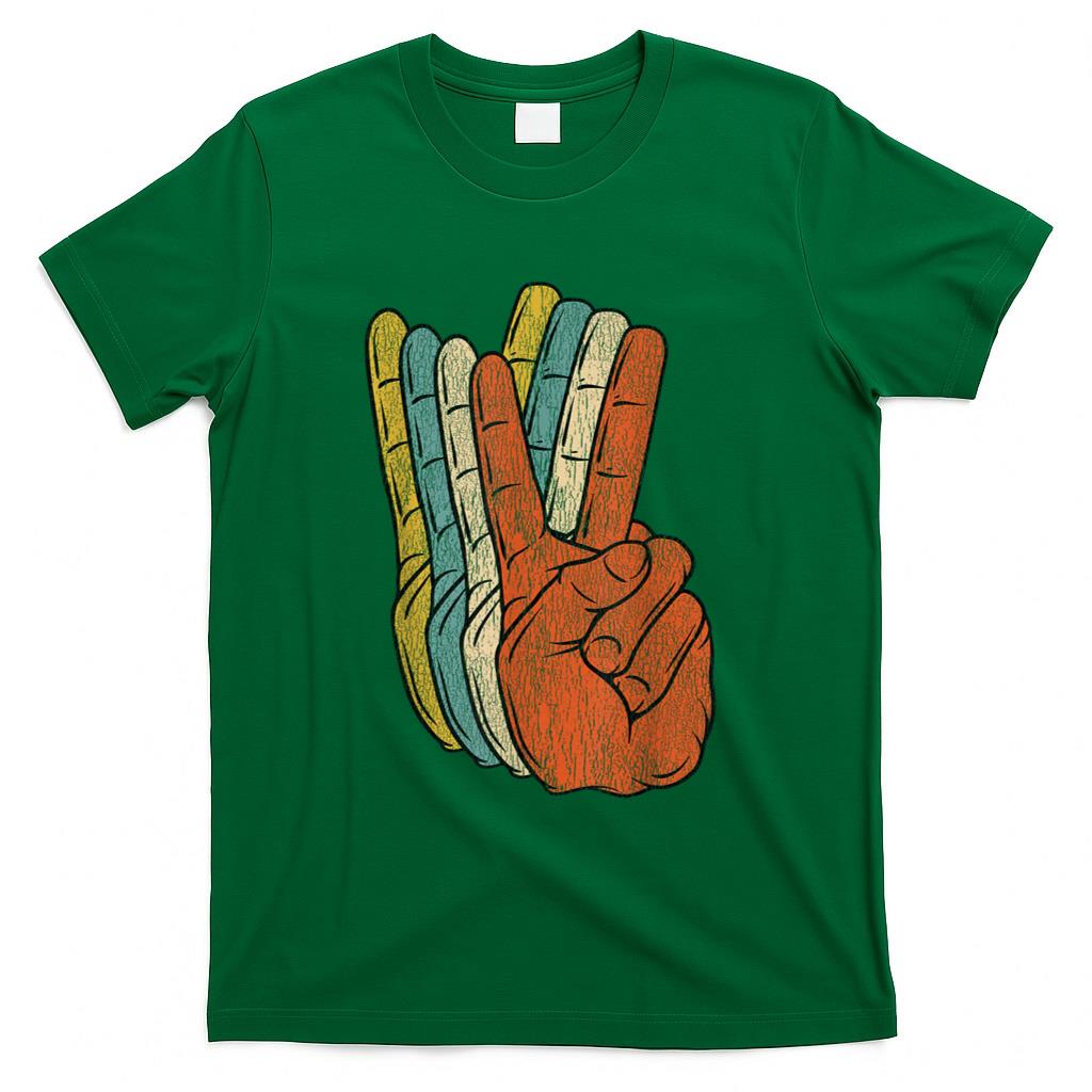 Retro Nostalgia - Retro Peace Vintage 60's 70's Hippie Gift T-Shirt