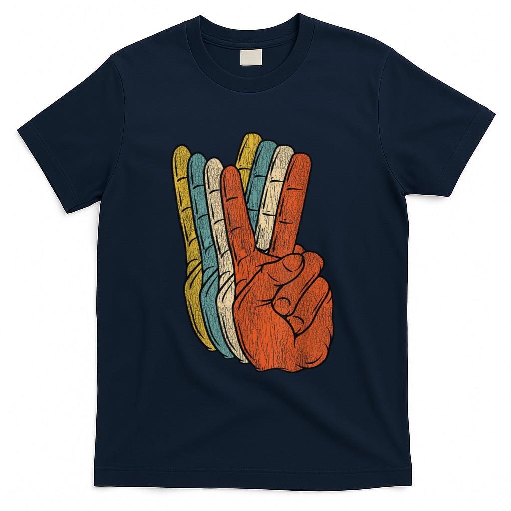 Retro Nostalgia - Retro Peace Vintage 60's 70's Hippie Gift T-Shirt