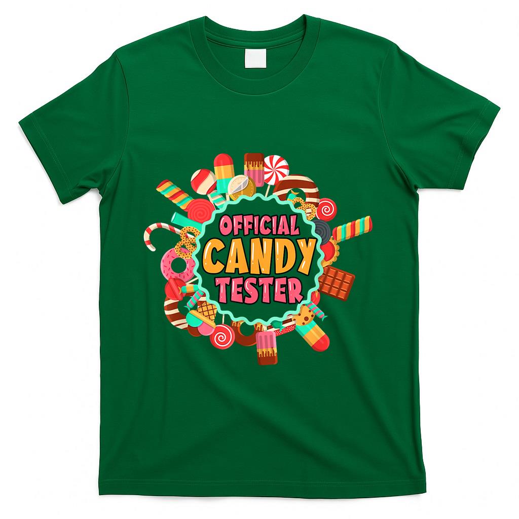 Funny Official Candy Tester Costume Kids Trick Or Treat T-Shirt