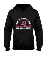 Cancer Picked A Fight With The Wrong Chick Breast Cancer T-Shirt