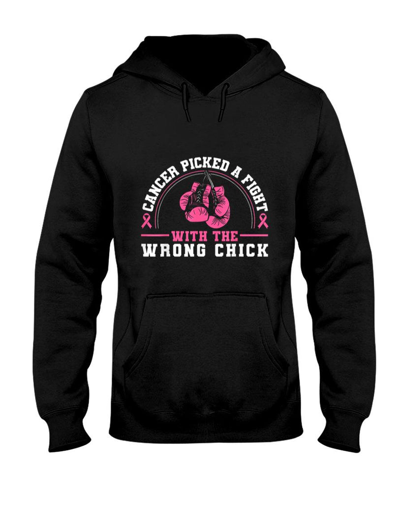 Cancer Picked A Fight With The Wrong Chick Breast Cancer T-Shirt