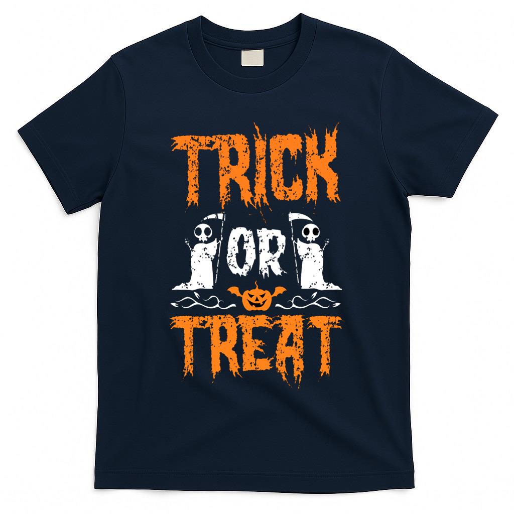 Trick or Treat Halloween Grim Reaper Pumpkin Classic T-Shirt